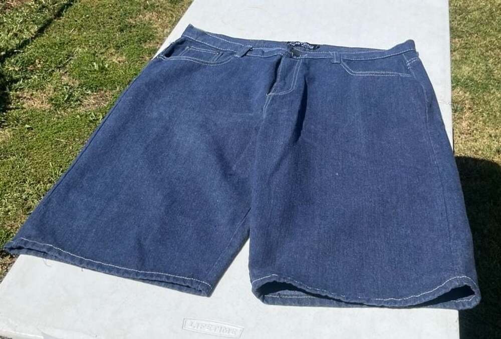 Canyon Club Vintage Loose Fit Denim Cargo Shorts Size 38